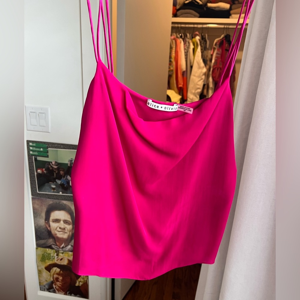 Alice and Olivia pink tank top